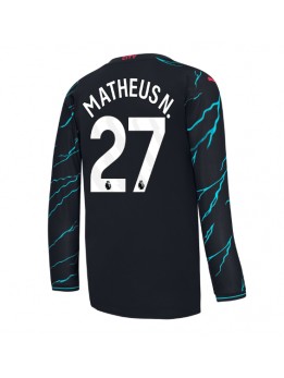 Moški Nogometna dresi replika Manchester City Matheus Nunes #27 Tretji 2023-24 Dolgi rokav